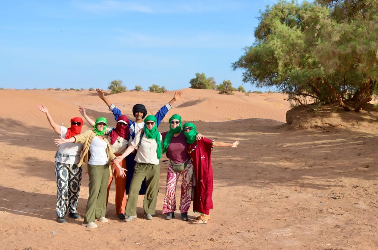 Group at the Desert Oasis in the Sahara Caravan gallery.